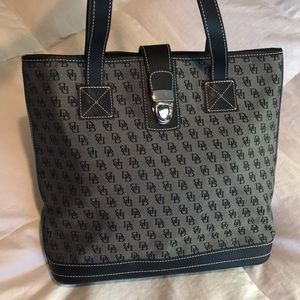 Dooney & Bourke Monogrammed Fabric Handbag